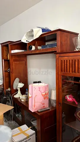 Solid Wood Entertainment Center / TV Cabinet - Good Condition