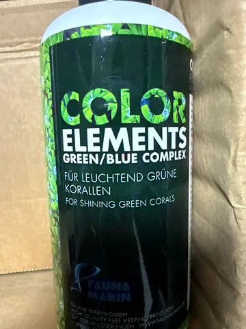Fauna Marine Elements for sale Green / Blue Elements 250 ML bottles