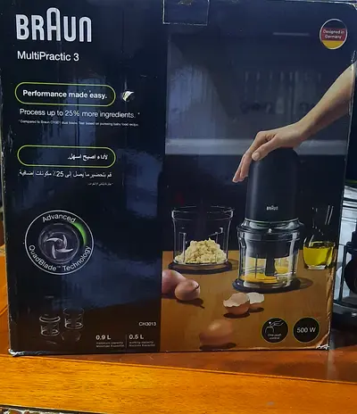 Braun MultiPractic 3 Mini Food Chopper / Processor - 500W (Boxed) brand new