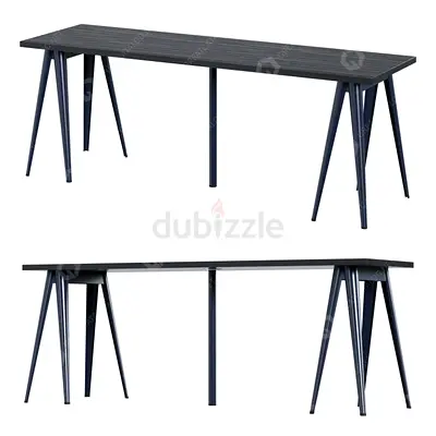 IKEA Lagkapten grey long table 200*60 h73