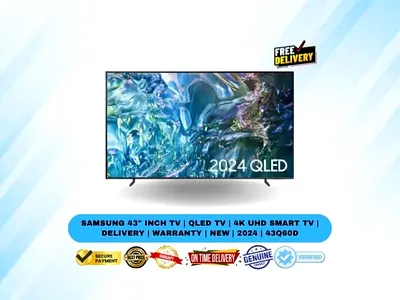 Samsung 43 Inch TV | QLED TV | 4K UHD Smart TV | Delivery | Warranty | New | 2024 | 43Q60D