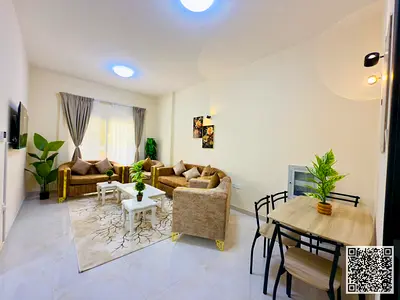 شقة غرفتين وصالة مفروشة للإيجار الشهري ✨ عجمان - النعيمية 2 - بالقرب من دوار السنارة , شامل الفواتير و الإنترنت , فرش أنيق و مرتب