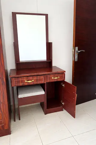 Wooden Dressing Table (Mirror  Stool) - Well kept