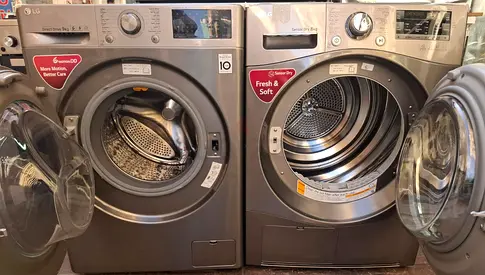 LG direct is 9 kg washer and 8 kg sensor dryer separate set freestanding by hvc