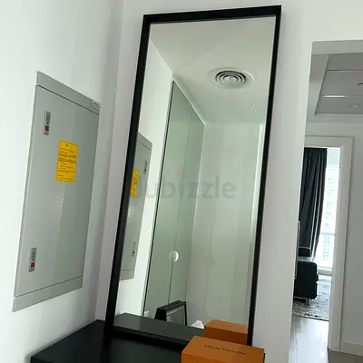 IKEA NISSEDAL Mirror, black, 65x150 cm