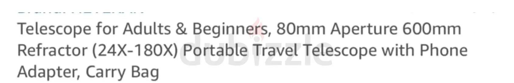 Telescope 80mm for Astronomy