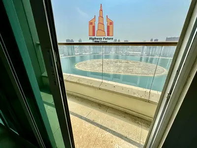 Spacious 3bhk apartment with master maids room and full water front balcony gympool parking free