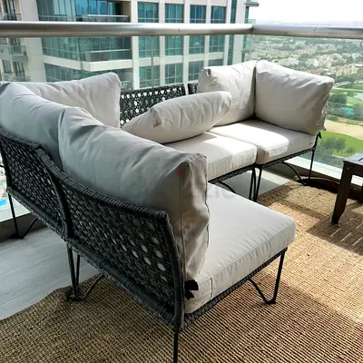 IKEA JUTHOLMEN L-shaped Sofa Sectional with Cushions