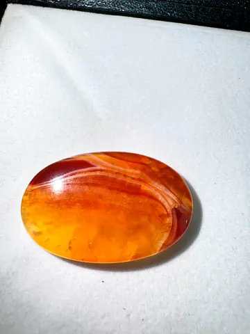 Natural Amber Oval Cabochon - Polished Gemstone