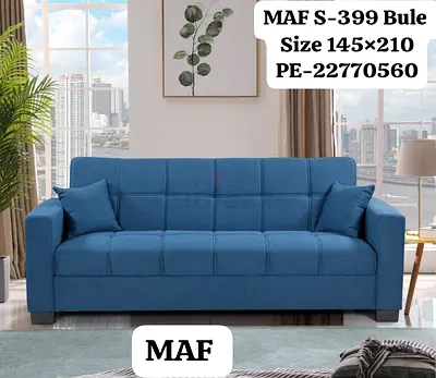 MAF S-399 Blue Sofa - Size 145x210