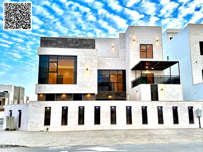Corner villa in Al-Haliyo, 5000 sq ft, with a swimming pool, elevator, roof terrace, and very spacious interior. The price includes everything: electr