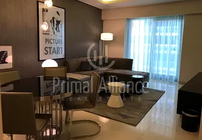 Furnished 1BR | 1-2 Cheques | Community View