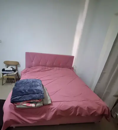 Double bed with mattress, — only used for 6 months