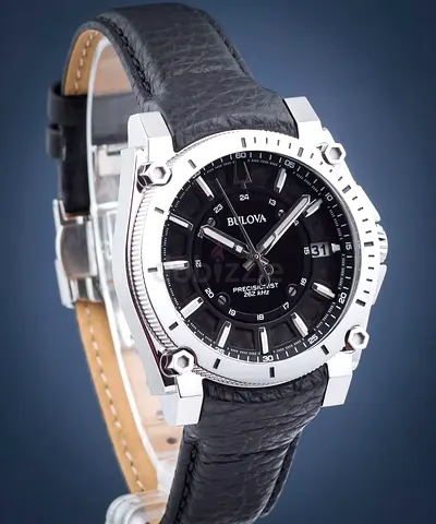 Bulova Mens Analogue Quarz Watch with Leather Strap 96B416
