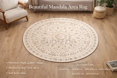 Beautiful Mandala Area Rug