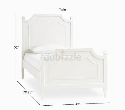 High quality single bed with mattresses Brand new condition pottery barn Brand