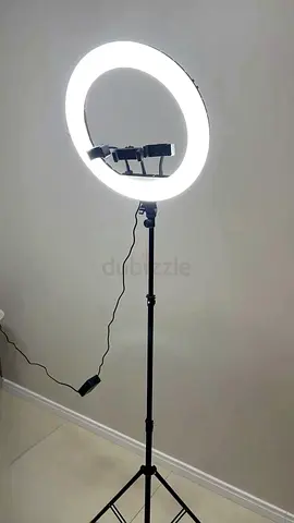 LED Ring Light on Adjustable Tripod with Phone Holder (Used)