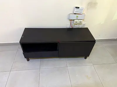 Stylish Black Rectangular Coffee or Tv Table