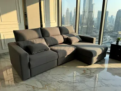 Ikea eskilstuna L shape sofa under storage