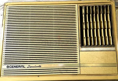 General window air conditioner, 1.5 ton capacity, Piston compressor for strong  efficient cooling.