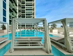 LAVISH POOL-FACING STUDIO | LARGE LAYOUT | BIG BALCONY