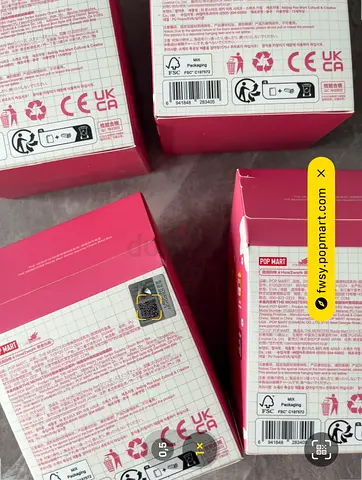 4pcs Labubu Wacky Mart Squishy Charm Blind Box by POP MART