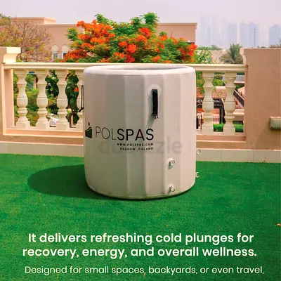 SIA 95 – Portable Inflatable Cold Plunge Tub with Chiller Connection.