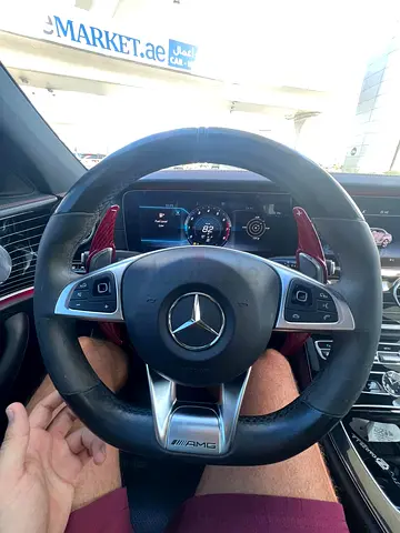 Mercedes E43 AMG Steering Wheel (W213) – Leather/Alcantara – Carbon Paddle Extensions + Airbag Cover