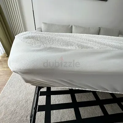 3-seat Beige Ikea.Vimle Sofa bed With mattress