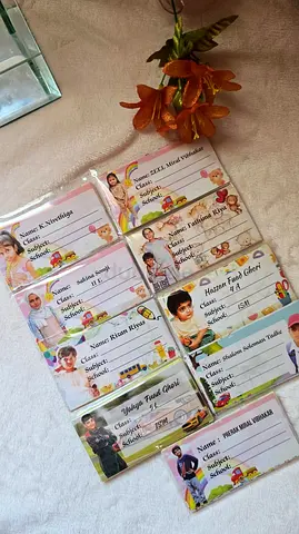 Customised book lable with child pic