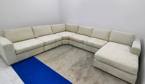 Home center eterno beige color Ushape sofa