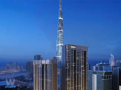 شقة بغرفة نوم واحدة | برج ذا إيدج A | إطلالات على القناة وبرج خليفة