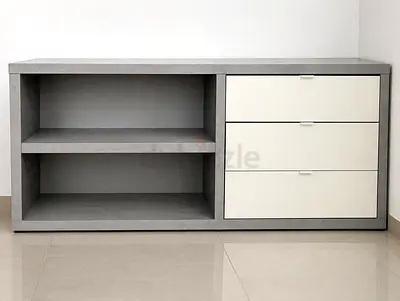 Modern Gray Storage Cabinet