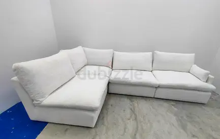 Feather 🪶 filled white color modular 4 piece sofa