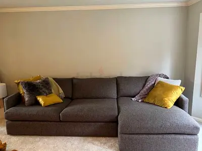 L-Shaped Cratebarrel sectional Lounge deep sectional sofa