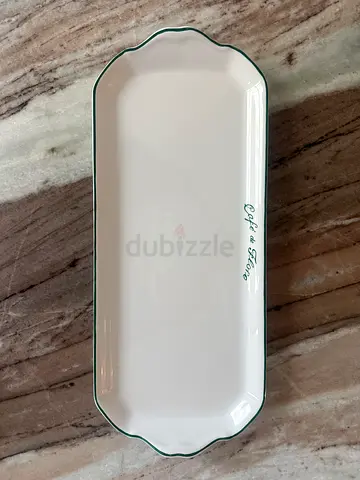 Paris Cafe de Flore Porcelain Tray Decorative Serving Dish Tray