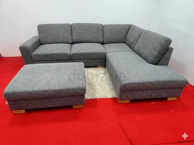 Ikea Sorvallen gray lshape sofa without ottoman