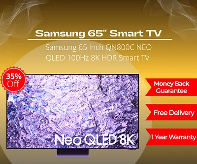 Samsung 65 Inch TV | QN800C Neo QLED 8K Smart TV | 100Hz | HDR | Free Delivery | Warranty