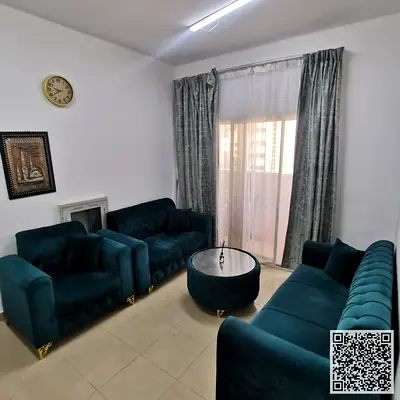 ✨ أفخم شقة غرفة وصالة للإيجار الشهري في كورنيش عجمان - ✨ استمتع بأرقى أسلوب حياة! شقة غرفة وصالة مفروشة بالكامل بفرش جديد ومميز، جاهزة للسكن الفوري، ف