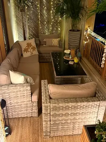 7-Seater Rattan Outdoor Lounge Set – Comfort Meets Style