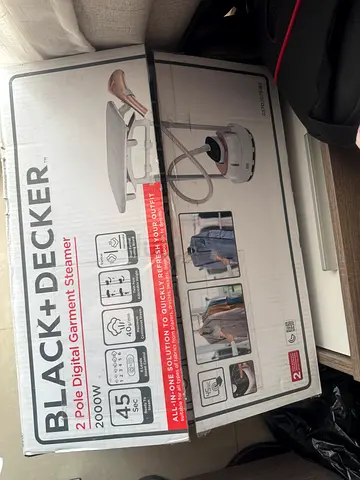 Black  decker steamer iron new  with vertical and horizontal  table
