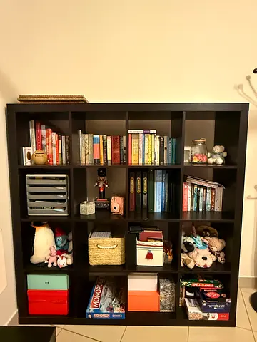 Black book shelf