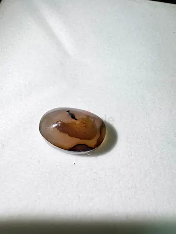 Polished brown patterned mineral - small collectible specimen, yamani aqeeq