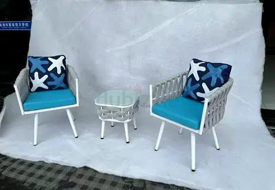 Stylish Outdoor Lounge Chairs and Table Set