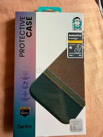 Selling Benks MagSafe ArmorPro shockproof case for iPhone 16 Pro Max (carbon/kevlar look)