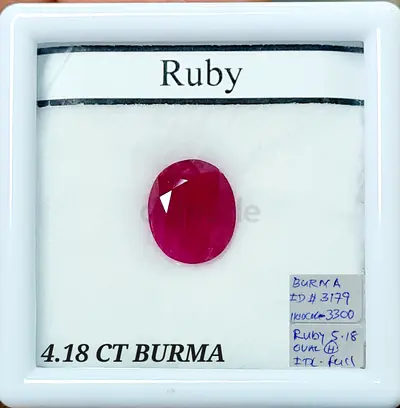 Natural Ruby 4.18 CT from Burma for sale in Dubai