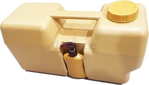 Camping water tank 20 Liter with tap and soap dispenser, plastic Water Container