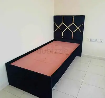 Stylish Single Bed Frame with Unique Headboard