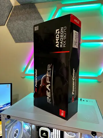 New AMD Radeon 9070 16GB OC Gaming Graphics Card GPU PowerColor Reaper