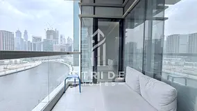 Bay &amp; Canal View 1BR | Balcony &amp; Pool Access | Prime Location